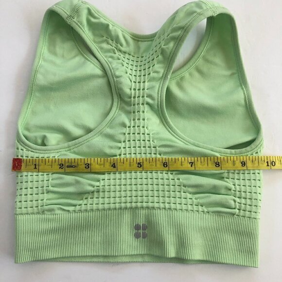 Sweaty Betty Light Green Stamina Workout Bra XS - Picture 5 of 8